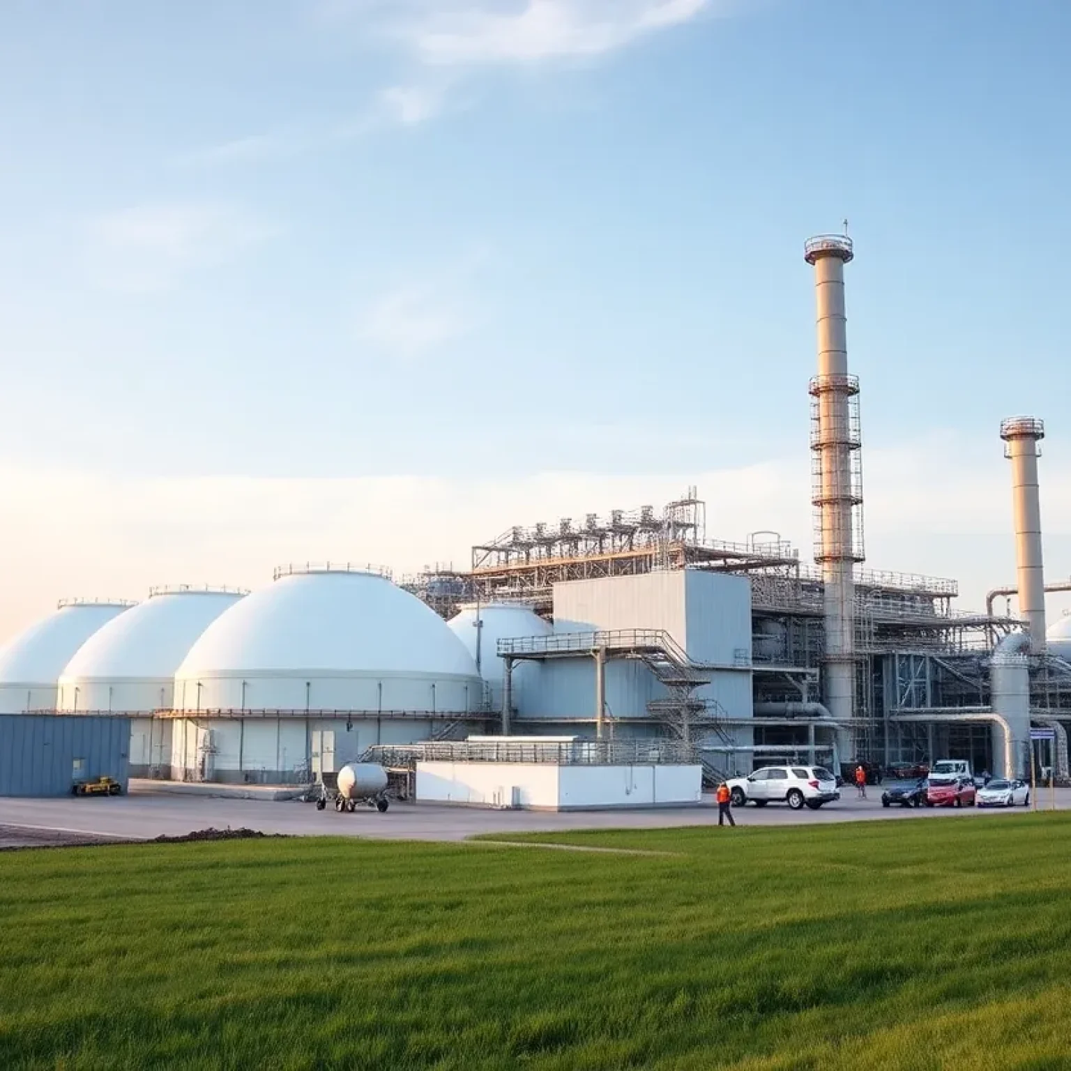 Construction of Cronus Chemicals Ammonia Plant near Tuscola, Illinois
