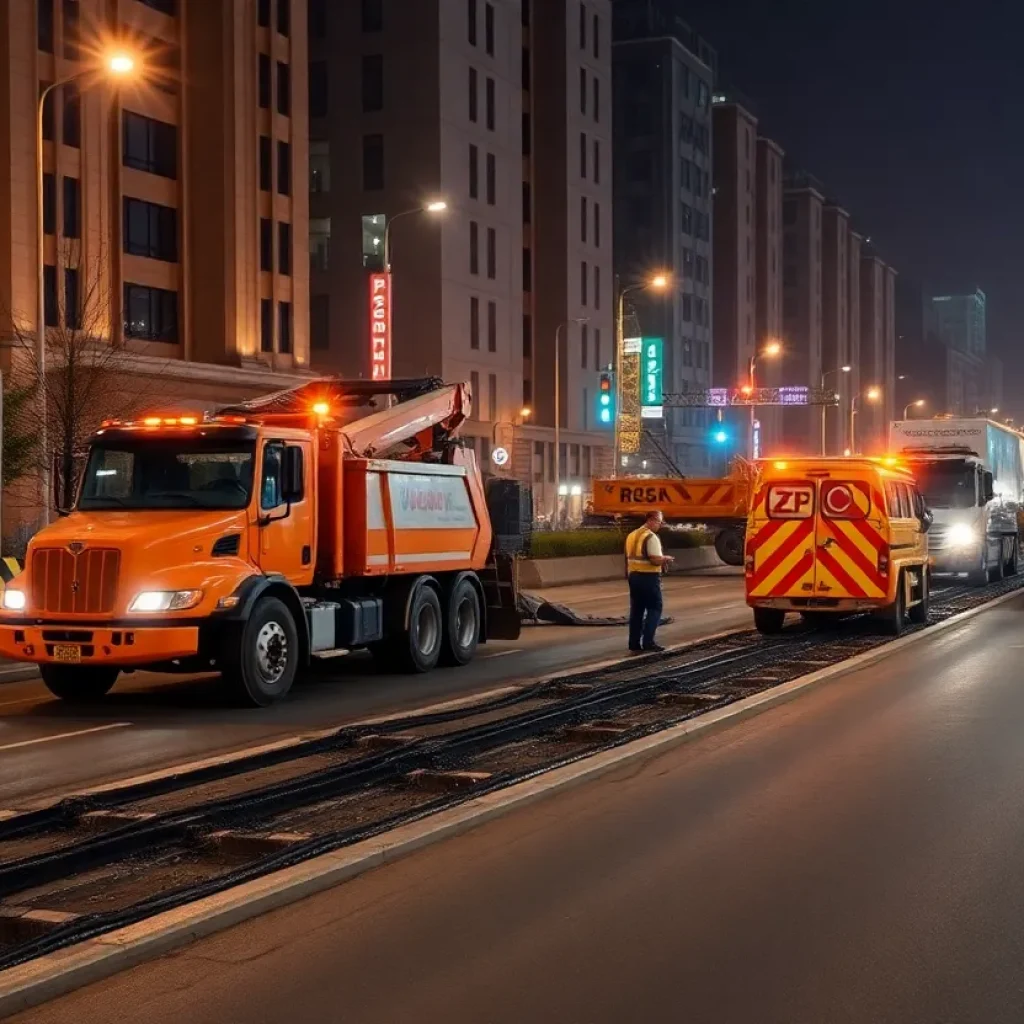 Roadwork in Rockford area during summer construction